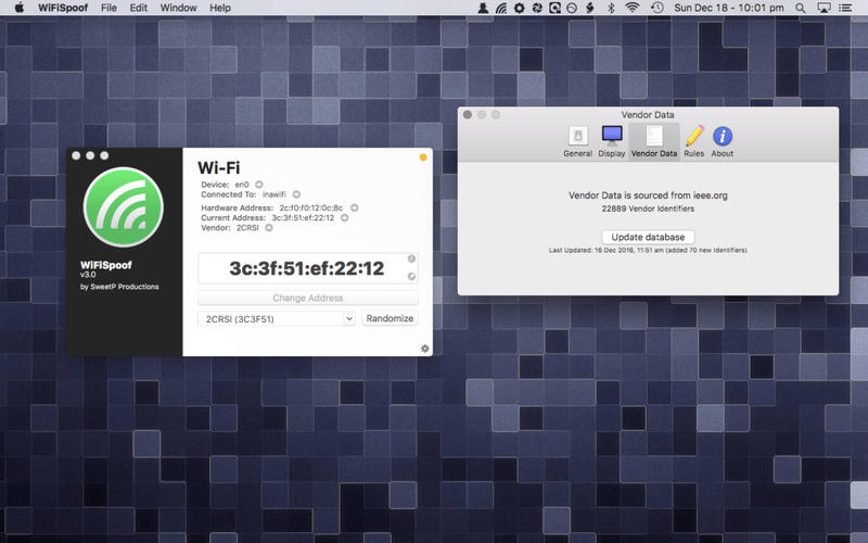 WiFiSpoof for Mac 3.9.1 激活版 - 快速修改MAC地址工具