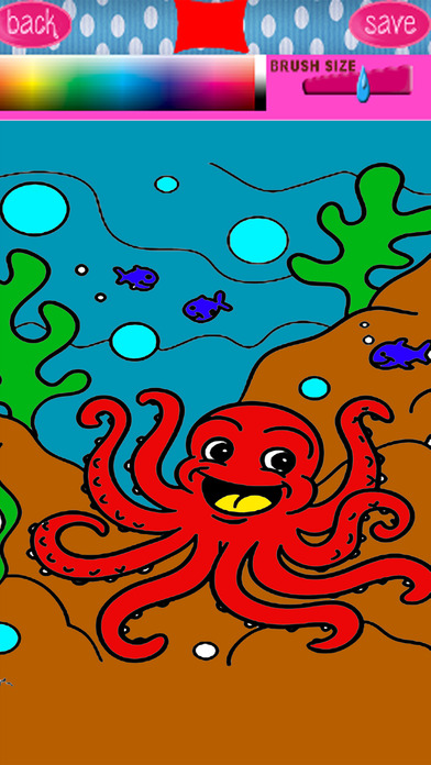 Coloring Page Octopus Games For Kids Edition screenshot 2