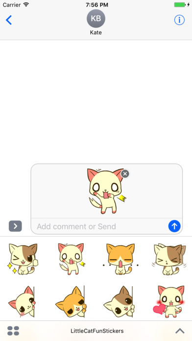 Little Cat Fun Stickers screenshot 2