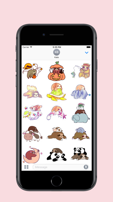 Sloth's Best Friends -  Redbubble sticker pack screenshot 4