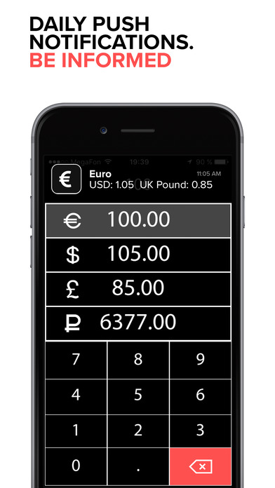 EURO exchange rate. EUR to USD screenshot 4