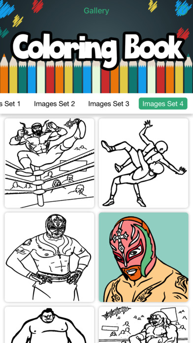 Wrestling Coloring Book Champions Revolution screenshot 2