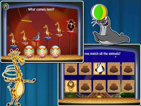 Animal Preschool! Circus- Educational app for kids