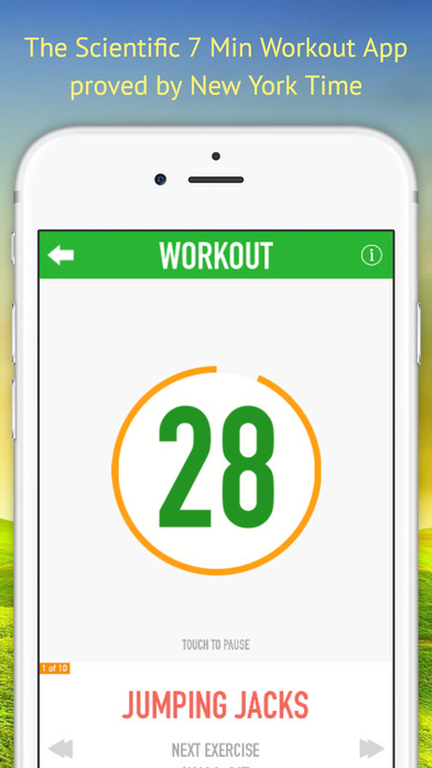 Scientific 7 Minute Workout Schedule - Cardio Burn screenshot 2