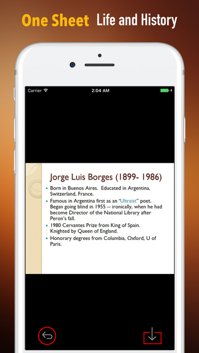 Biography and Quotes for Jorge Luis Borges screenshot 2