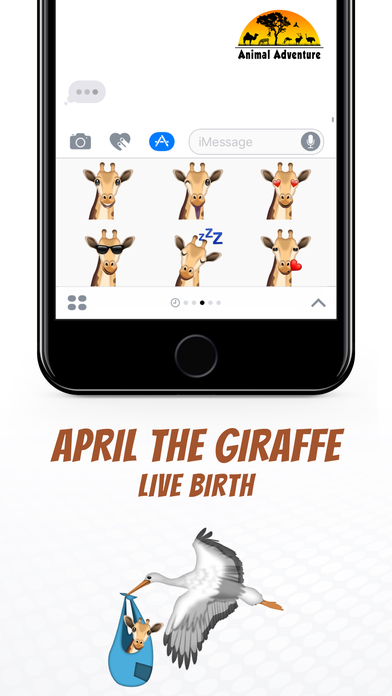 GiraffeMoji by Moji Stickers screenshot 3