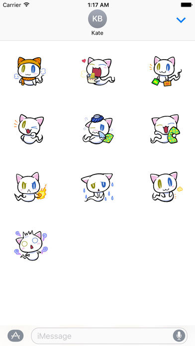 Cute Ghost Cat Stickers Pack screenshot 3