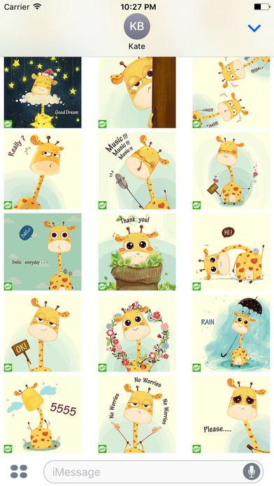 Hellowe Stickers: Giraffe screenshot 3