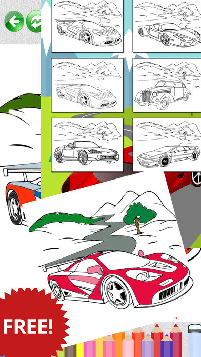 Supercars coloring page For kids screenshot 3