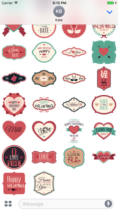 Valentine's Day Badge & Label Stickers Vol 02 screenshot 2
