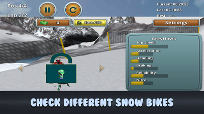 Snow Racing Fever: Speed Winter Bike Sim screenshot 3