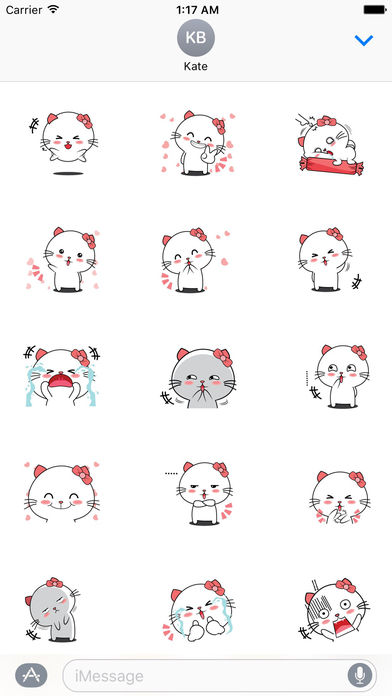 So Cute Kitty Stickers Pack screenshot 2
