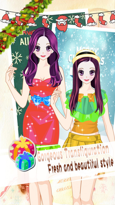 Princess Christmas Party - Girls dress up game screenshot 3