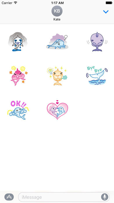 Lovely Dolphin Sticker screenshot 3