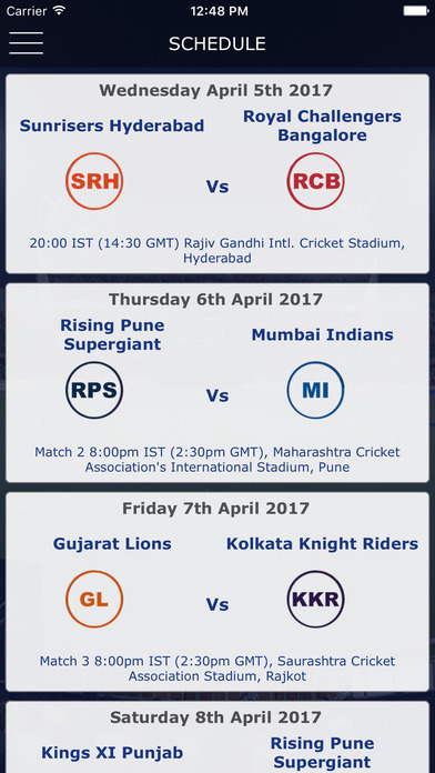 IPL 2018 Live Score & Schedule screenshot 2