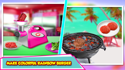 My Rainbow Burger Shop - Colorful Fast Food screenshot 2