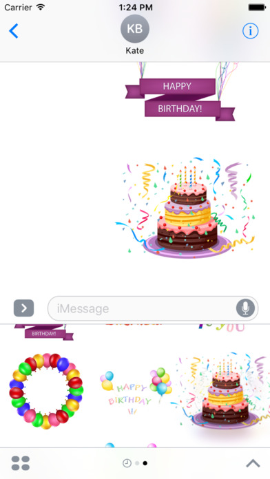 Happy Birthday Collection Stickers for iMessage screenshot 2
