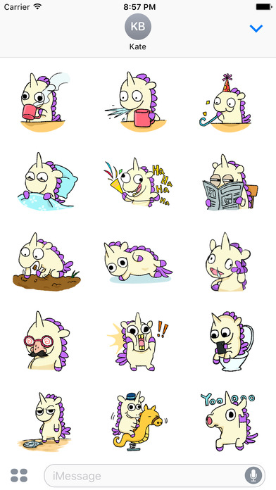 Unicorn Sticker - pony stickers for iMessage screenshot 3