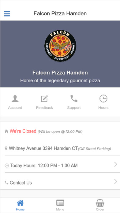 Falcon Pizza Hamden screenshot 2