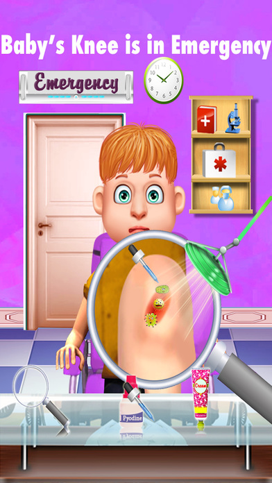 Baby Emergency Knee Surgery games for girls screenshot 3