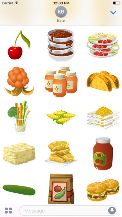 Tasty Food Stickers screenshot 2
