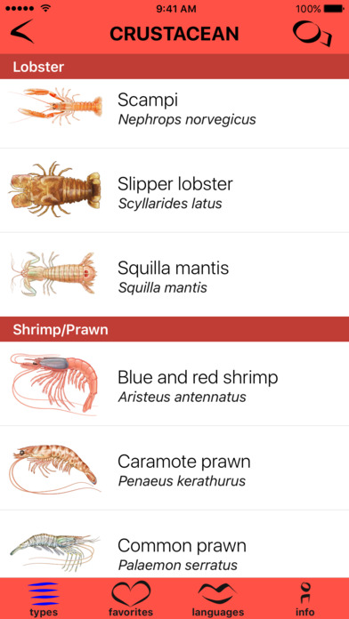 Seafoodopedia screenshot 3