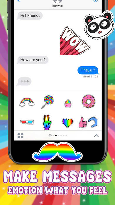 Everything is Rainbow Stickers for iMessage screenshot 2