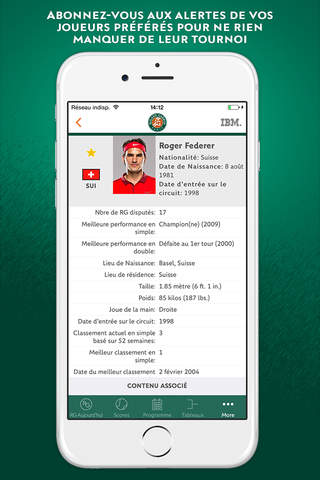 Official Roland-Garros Tournament App screenshot 2