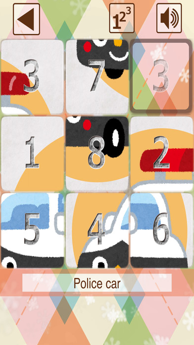 Kids slide puzzle Vehicles screenshot 3