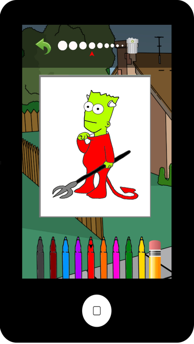 The Thompsons Family Painting Coloring Kids Game screenshot 2