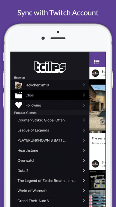 TClips: Browser for Twitch Clips, Gaming Highlight screenshot 2