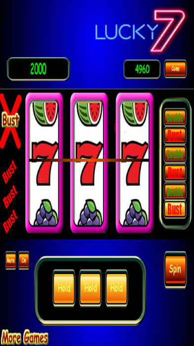 3D Double or Bust Vegas Slots - Unlimited Spins screenshot 2