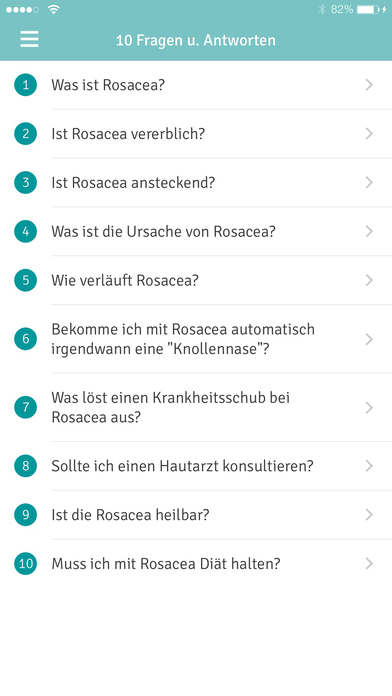 Rosacea-Tagebuch screenshot 2