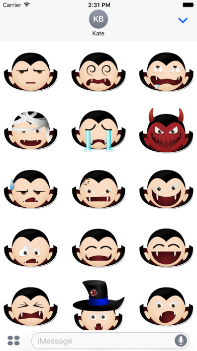 Vampire Smiles Stickers Pack screenshot 2