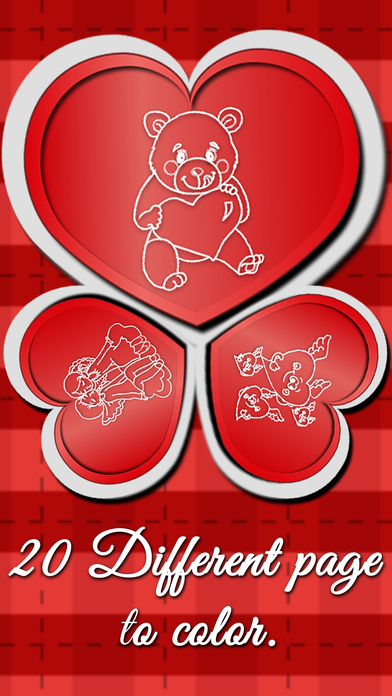Valentine Coloring Book For Kids And Adults Free screenshot 3