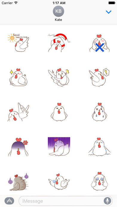 Cute Rooster Stickers screenshot 2