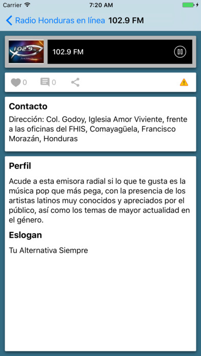 Radio Honduras en línea screenshot 2