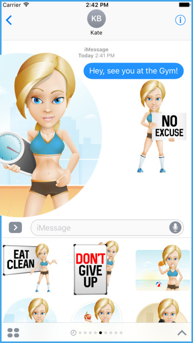 BODYJI - Fitness Gym Workout Emoji Instructor screenshot 2