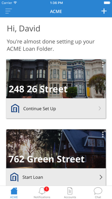 ACME Mortgage screenshot 2