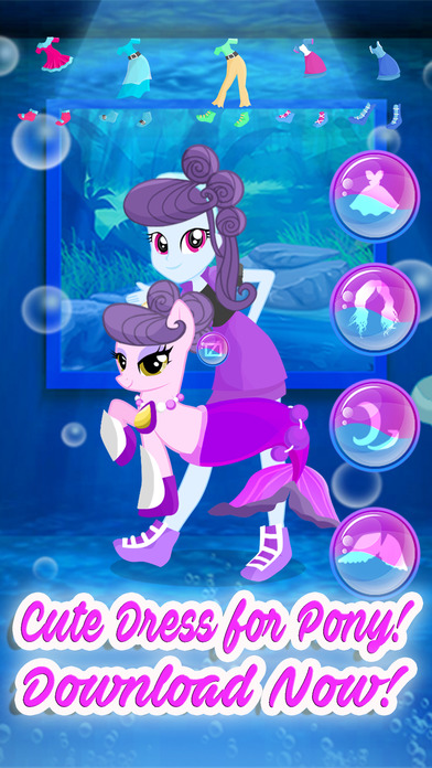Mermaid Pony Friendship Dress Up Games screenshot 4