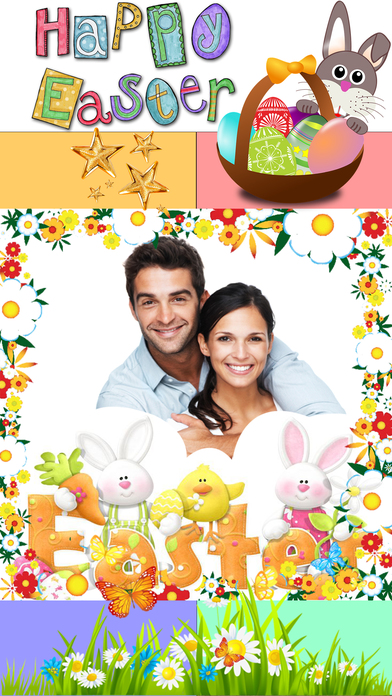 Easter Bunny Photo Frame and Sticker screenshot 2