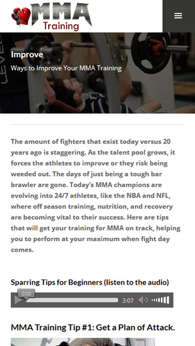 MMA Training and Fitness screenshot 2