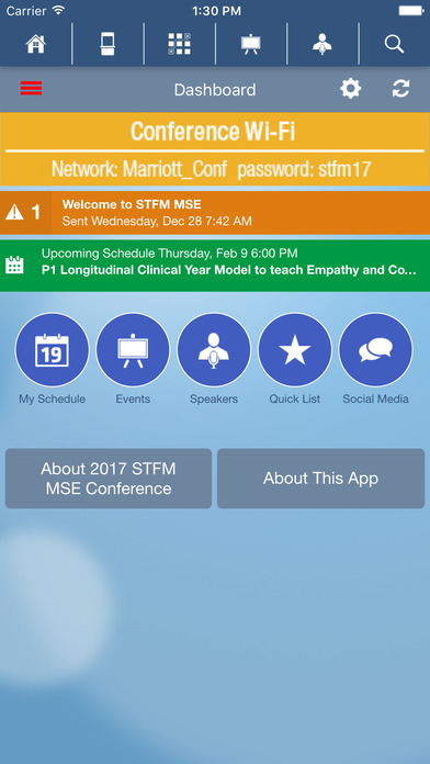 2017 STFM MSE Conference screenshot 2