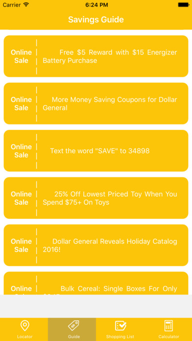 Savings for Dollar General Digital screenshot 2