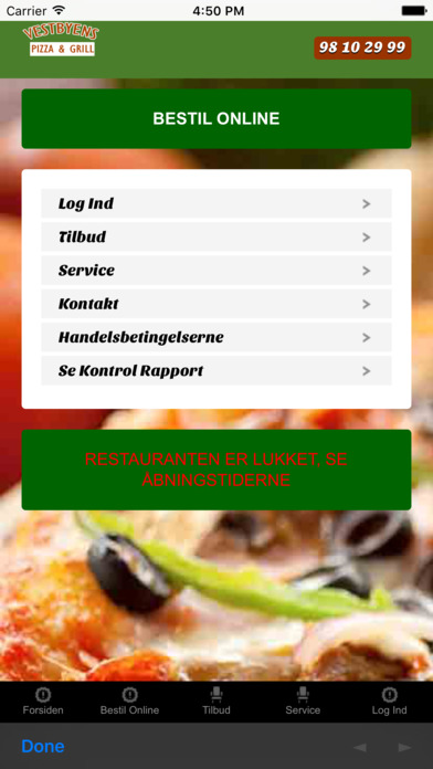 Vestbyens Pizza Aalborg screenshot 2