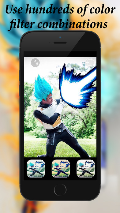 Photo Editor for Super Saiyan: Blue Hair Edition screenshot 3