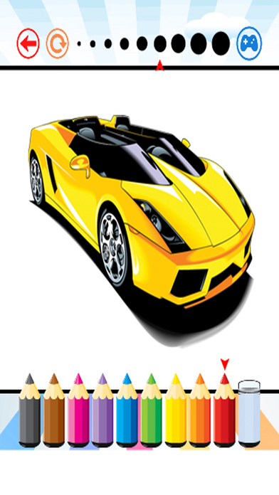 Race Cars Coloring Book - Activities for Kid screenshot 2