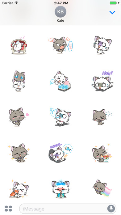 Couple Kitten Animated Sticker screenshot 3
