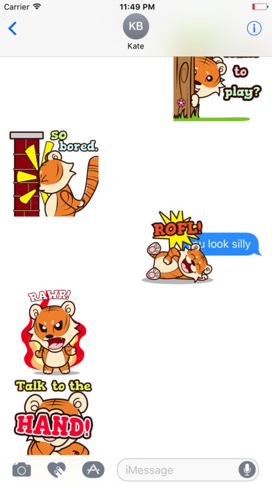 Little TIGEr Animated Stickers screenshot 4