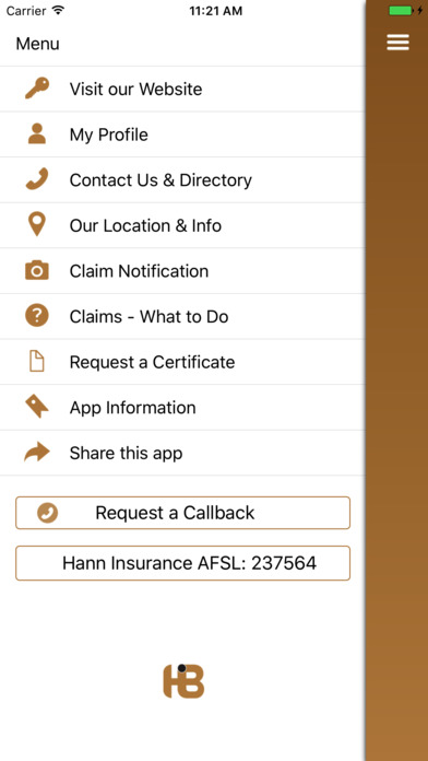 Hann Insurance screenshot 2